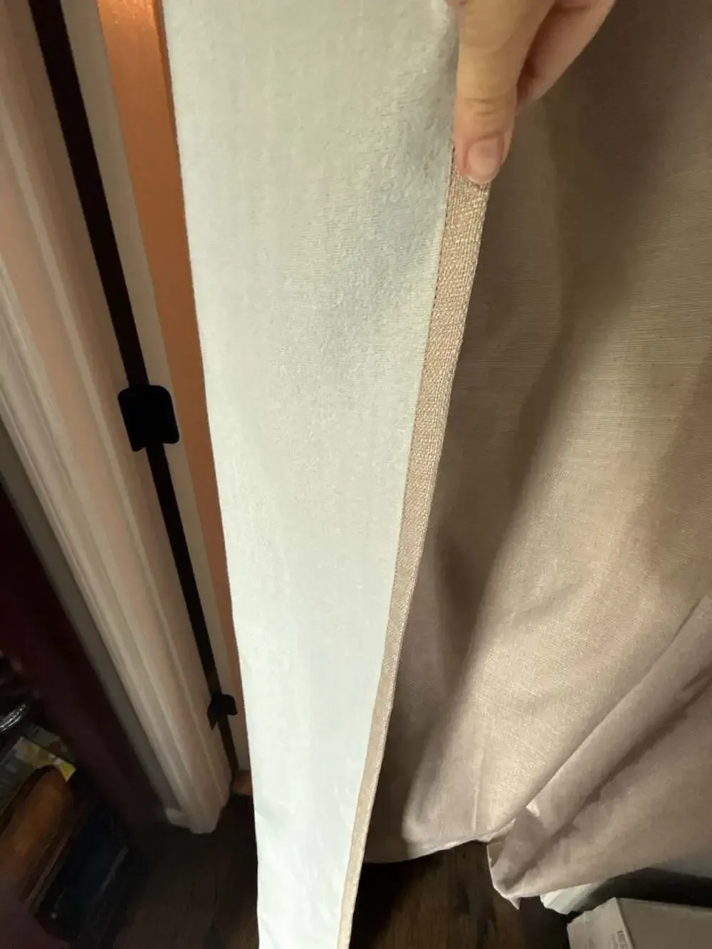 Set of Solid Textured Grommet Top Curtain Panel 52 in. x 84 in. Beige